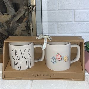 Rae Dunn CRACK ME UP Mug Gift Set